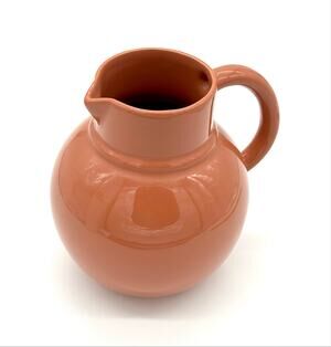 Pitcher - Vintage Epoch Made in Portugal Ceramic Tan Brown Pitcher - 8"H
